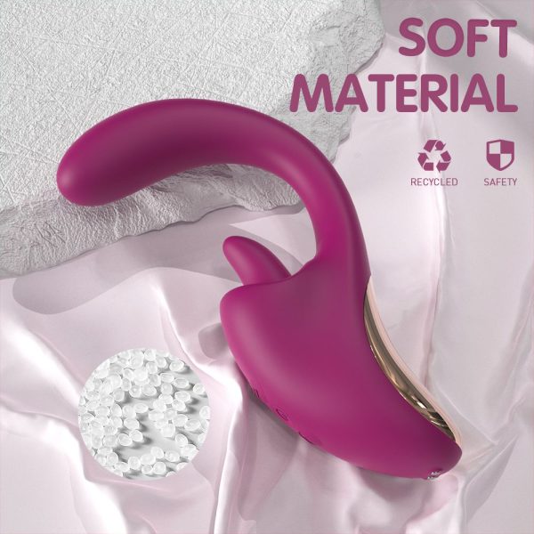 Vibrating massager with tongue-like sensation, dual G-spot stimulation, bendable, high-end luxury - Image 2
