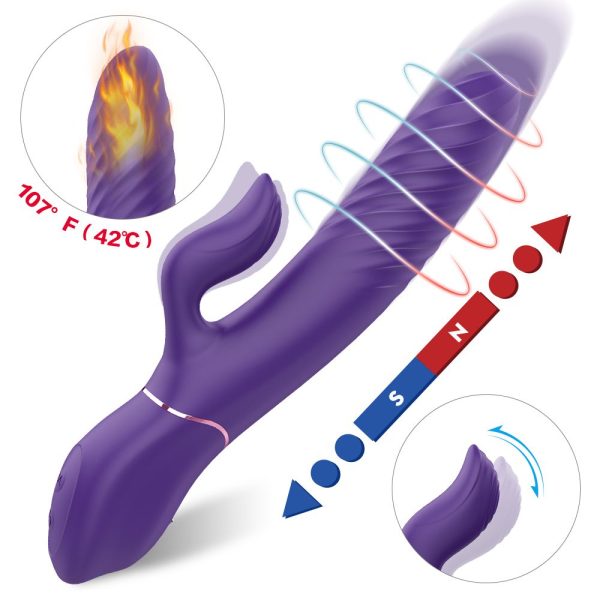 Spiral pulse vibrating wand, biomimetic fingertip touch, intensified stimulation, dual G-spot stimulation, powerful vibrations, strong stimulation pleasure - Image 2