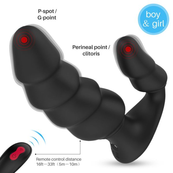 Triple stimulation vibrating wand, remote control,unisex, step-like design for increased pleasure - Image 2