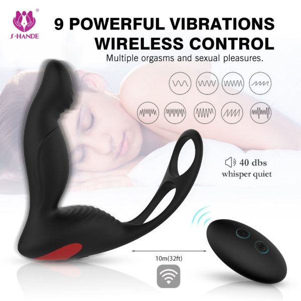 locking ring,remote control,Strong vibration force, soft and bendable at the tip, unisex - Image 3